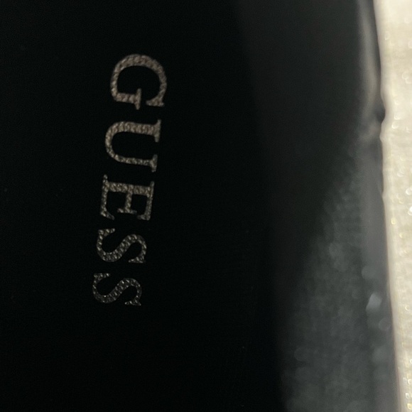 NEW Guess Busin Black & White Sneakers Chunky 2" Soles Lace Up Womens Size5.5 - Picture 4 of 9